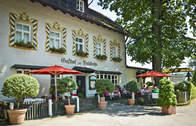 Sonnenterrasse Hotel zur Waldbahn in Zwiesel / Bayerischer Wald (Eine gemütliche Sonnenterrasse erwartet Sie im Hotel zur Waldbahn in Zwiesel / Bayerischer Wald.)